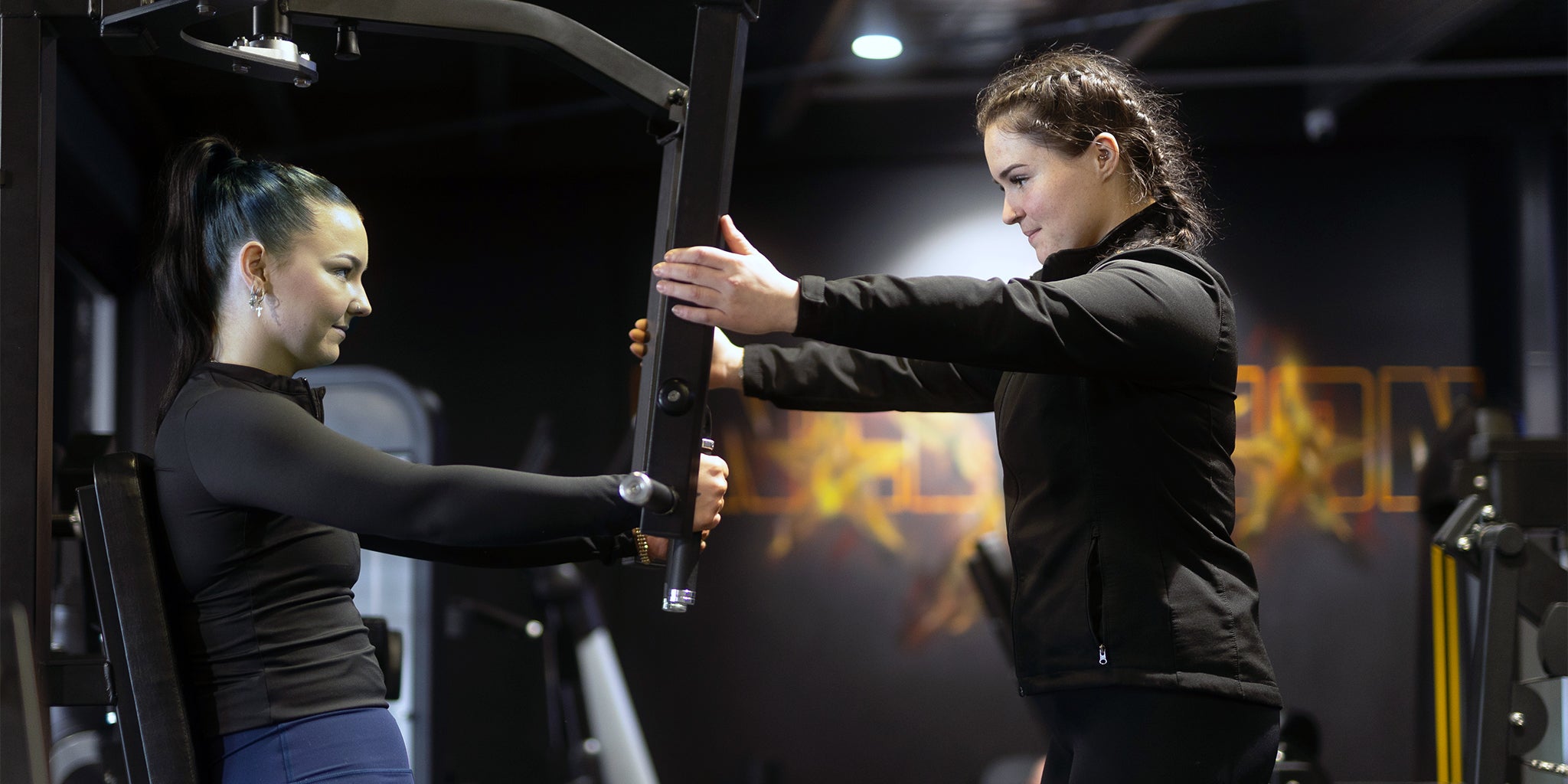 Inception Gym Personal Trainer and Client