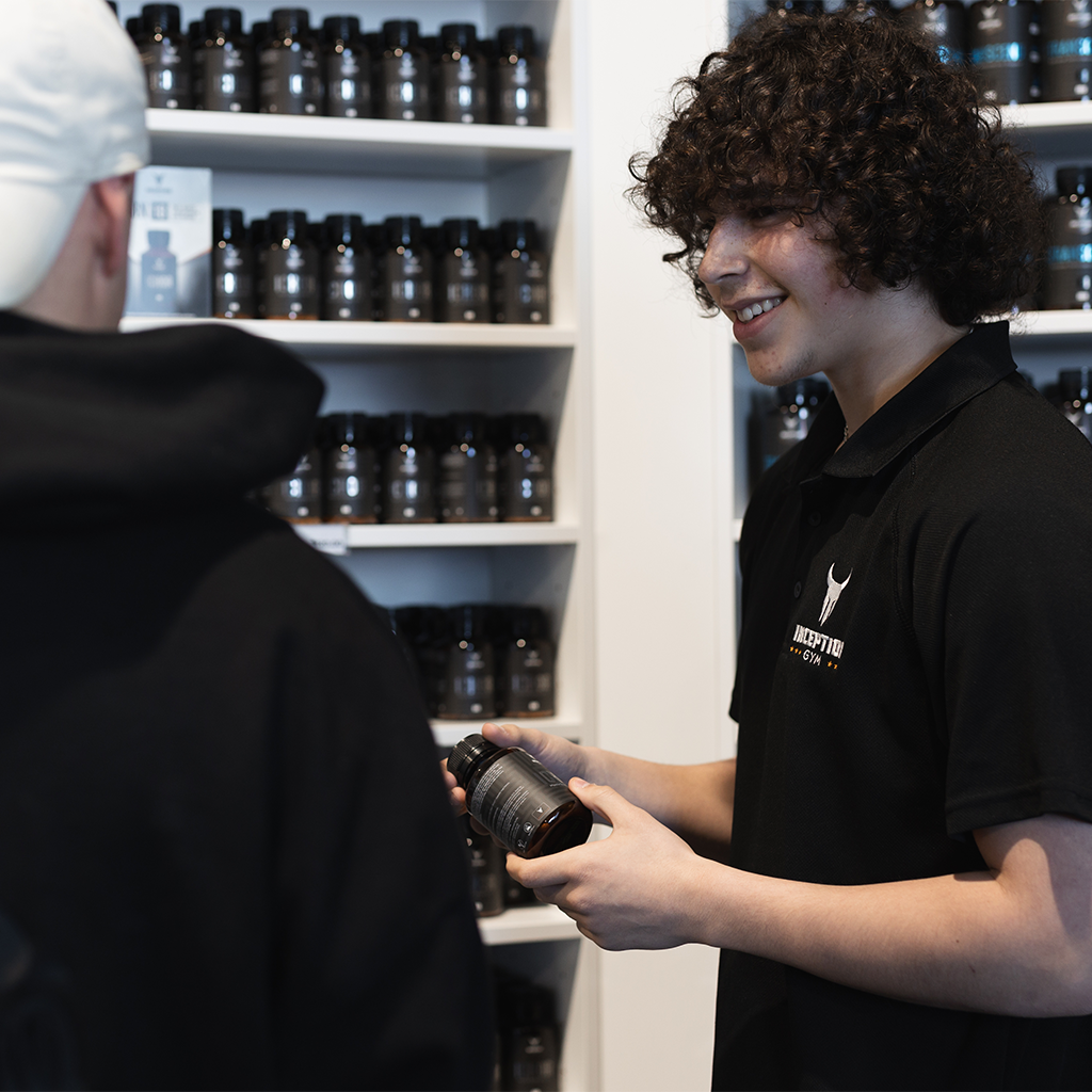 Friendly customer service at Inception Gym and supplement store