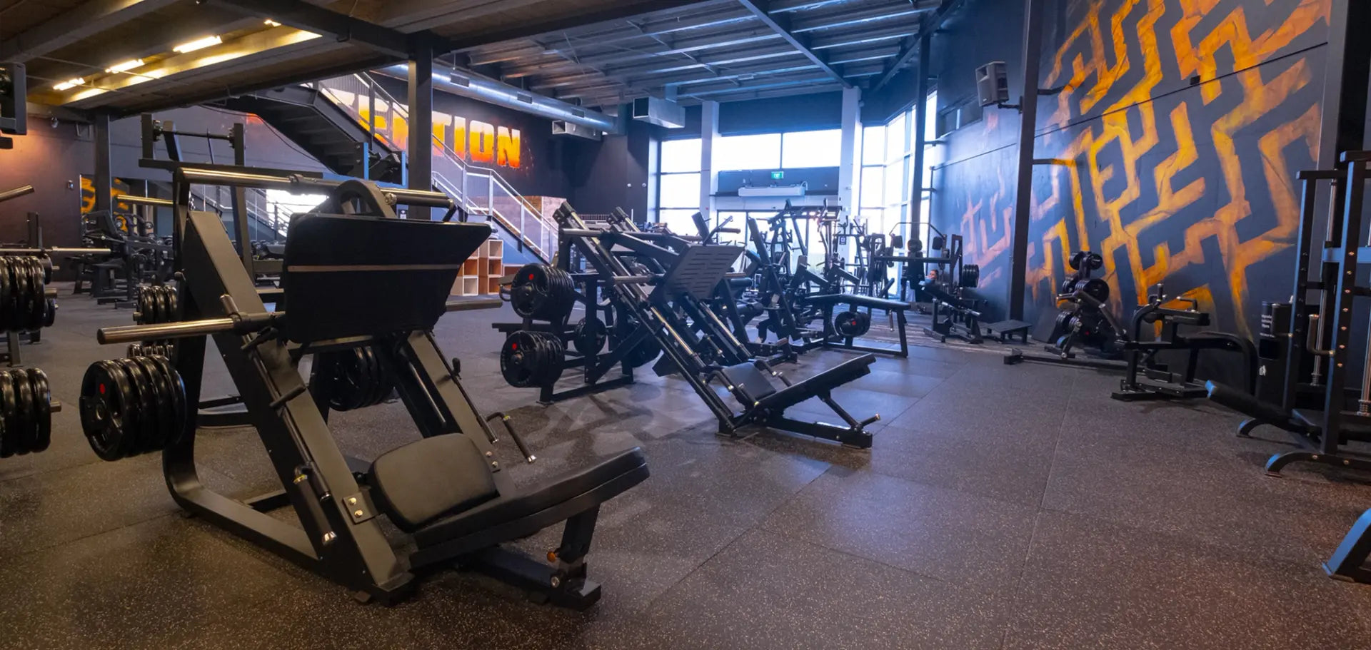 Leg press area at Inception Gym Christchurch